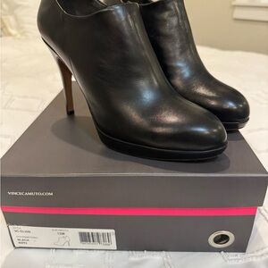 Vince Camuto Elvin Sleek Black Ankle Booties
